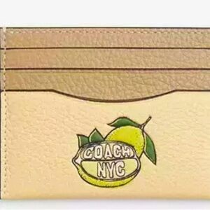Coach slim lemon Id wallet